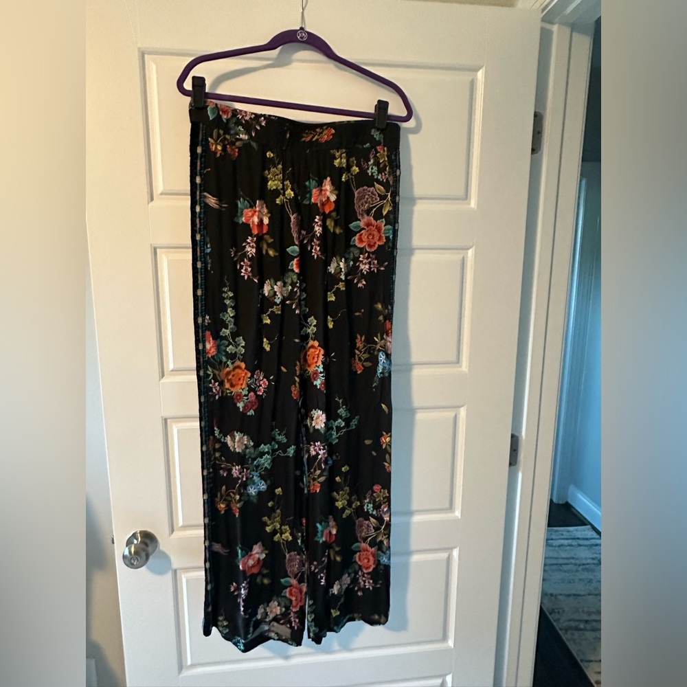 Johnny Was floral pants.